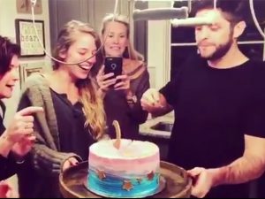Thomas Rhett and Wife Lauren Reveal Gender of Their Baby With A Cake